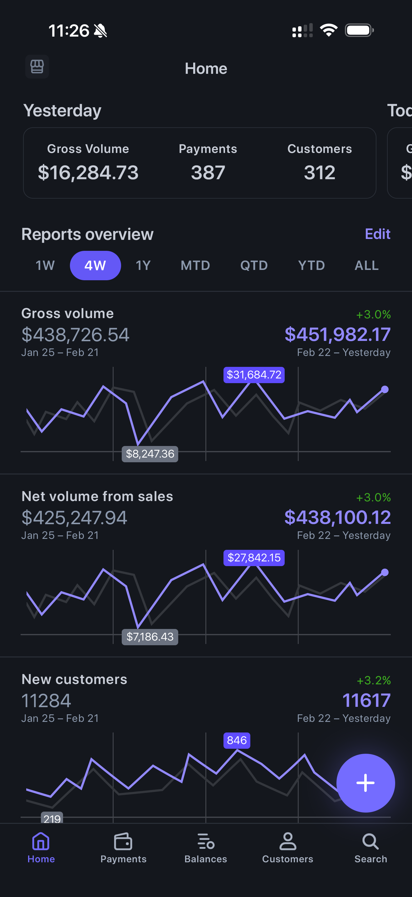Stripe dashboard screenshot, dark mode